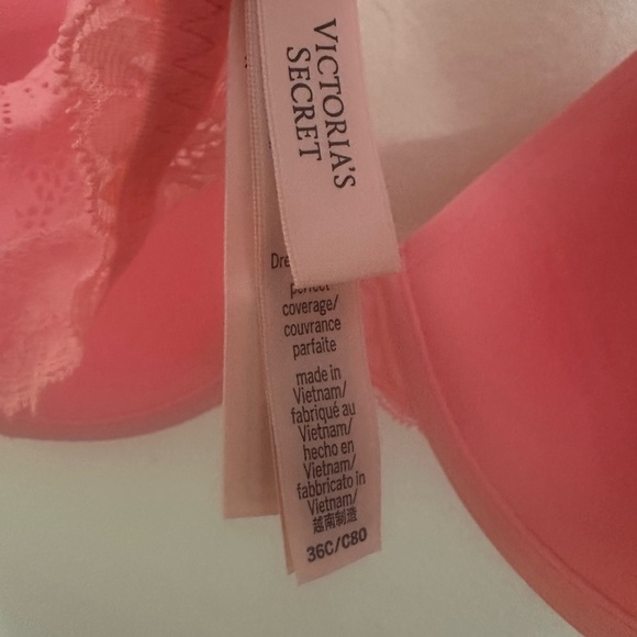 Victoria's Secret Smooth & Lace Lightly Lined Full-Coverage Bra 36 C - Picture 3 of 6